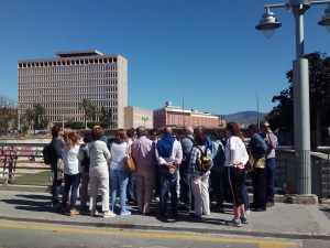 Conocer el barrio. Jane's walk Málaga. Foto M. Mur